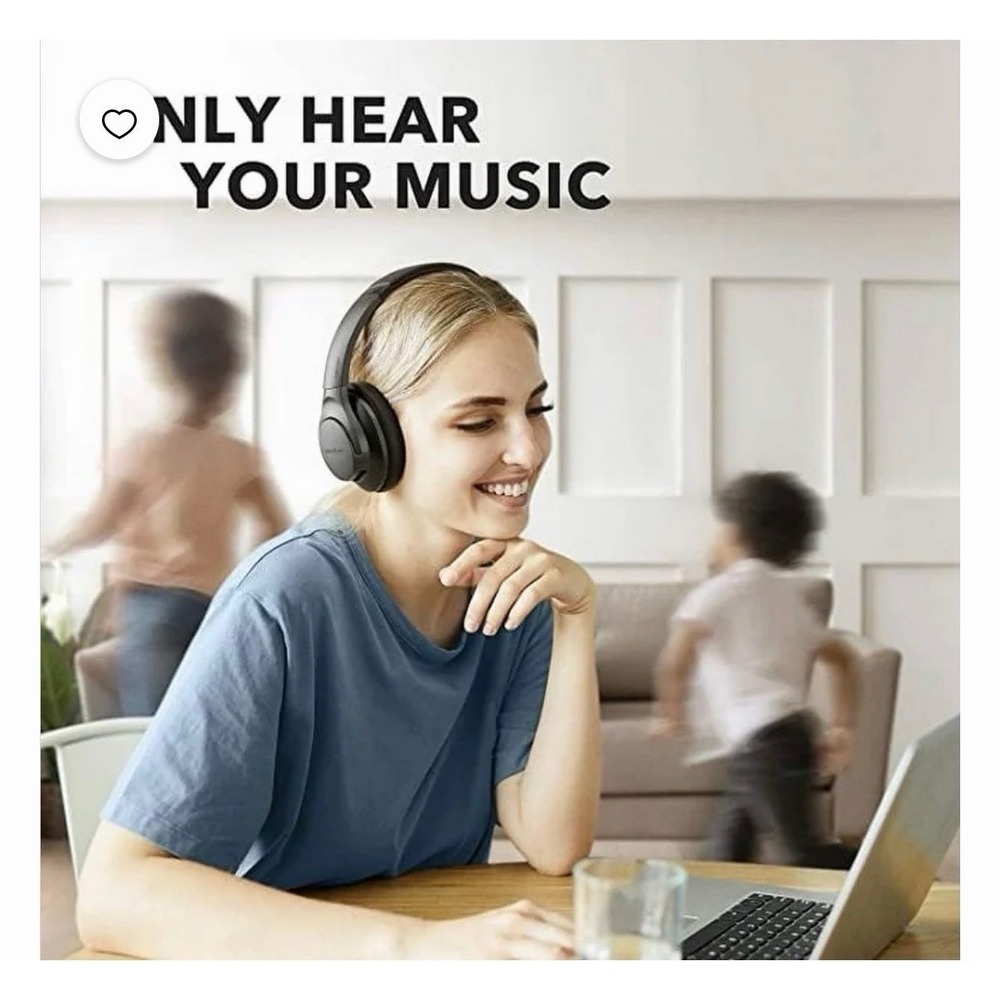 Soundcore by Anker Q20i Hybrid Active Noise Cancelling Headphones, Big Bass - Picture 3 of 9